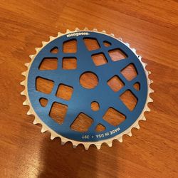 Nos Mongoose 39t Motomag Sprocket Blue Supergoose Californian Bmx Decade 