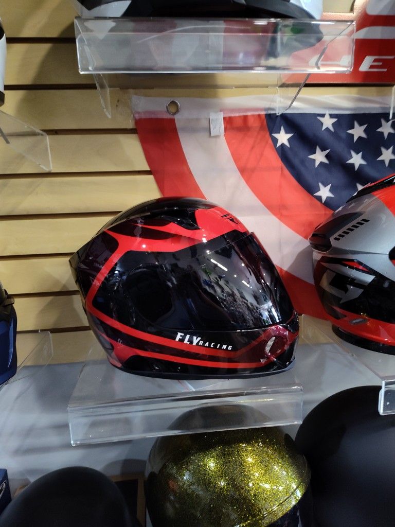 Fly Racing Size Small Motorcycle Helmet Including A Black Visor