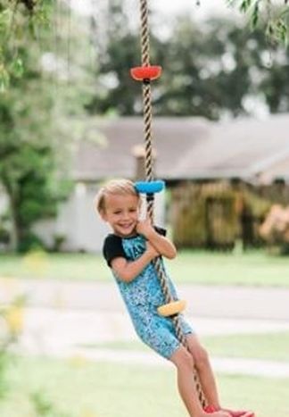 Balance, Climb & Swing Away with this Climbing Rope Tree Swing!!