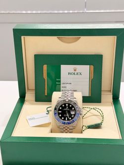 2019 Rolex Batgirl 40mm GMT Master II Model 126710BLNR (W/Card)