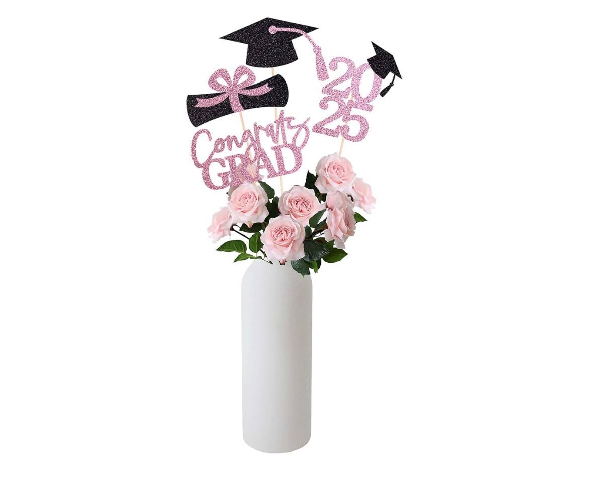Graduation Centerpieces Pink