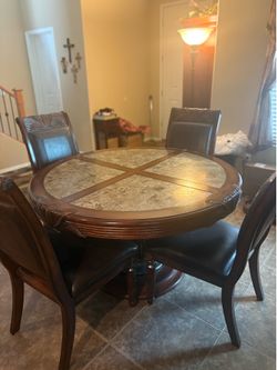 Table and Four Chairs