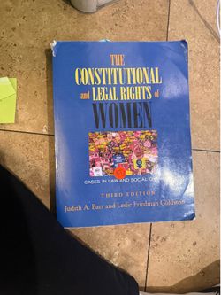 The Constitutional and Legal Rights of Women: Cases in Law and Social Change 3rd Edition