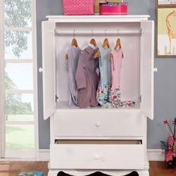 Brand New White Storage Armoire 