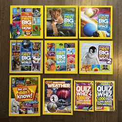 10 BOOK LOT - National Geographic Kids (7 Hardback, 3 Softbound)