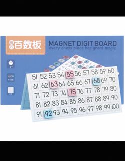 Montessori Magnetic Hundred Board – Math Learning Toy for Preschoolers