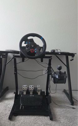 Logitech G920 Wheel Pedals and Shifter+ Stand.