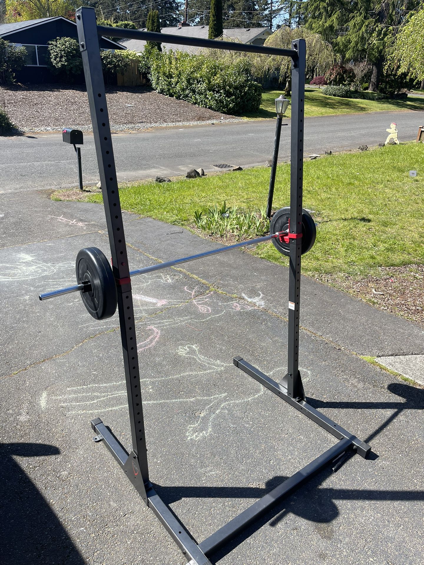 CAP squat Rack With Barbell And Weights