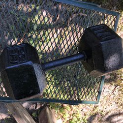 Single 55lbs  Dumbbells  Just ONE Not A Pair