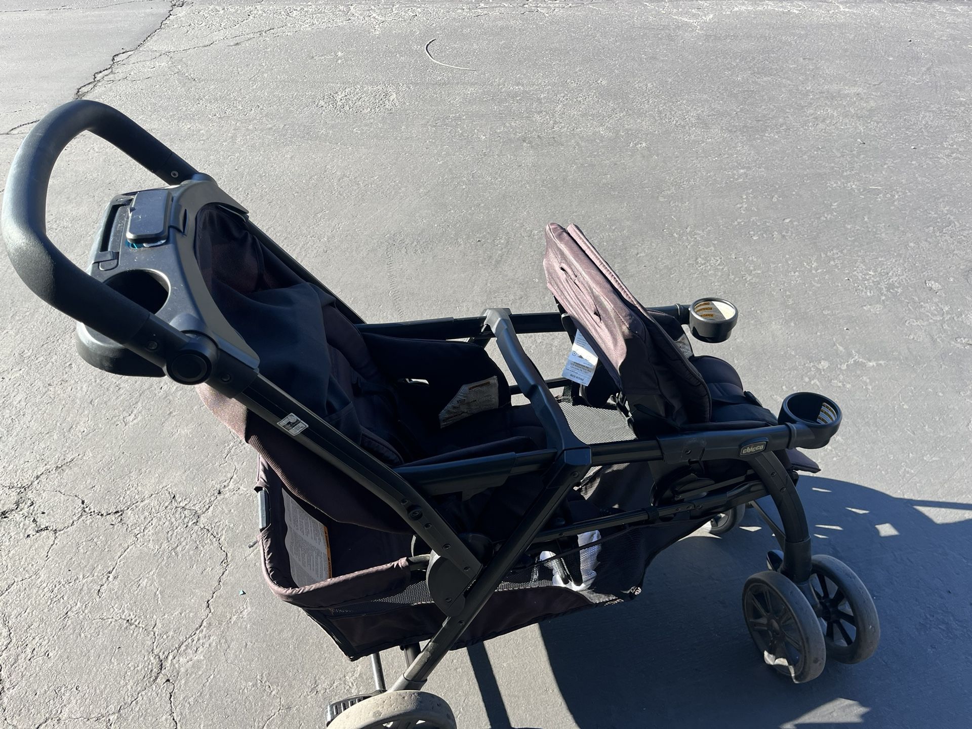 Chico double stroller 