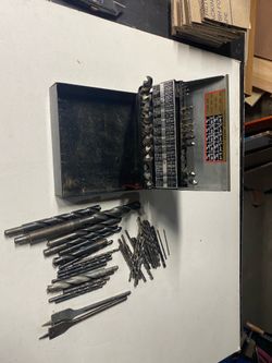 62. Assorted wood & metal drill bits