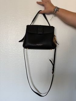 Authentic Burberry Small Camberley House Check Leather Bag