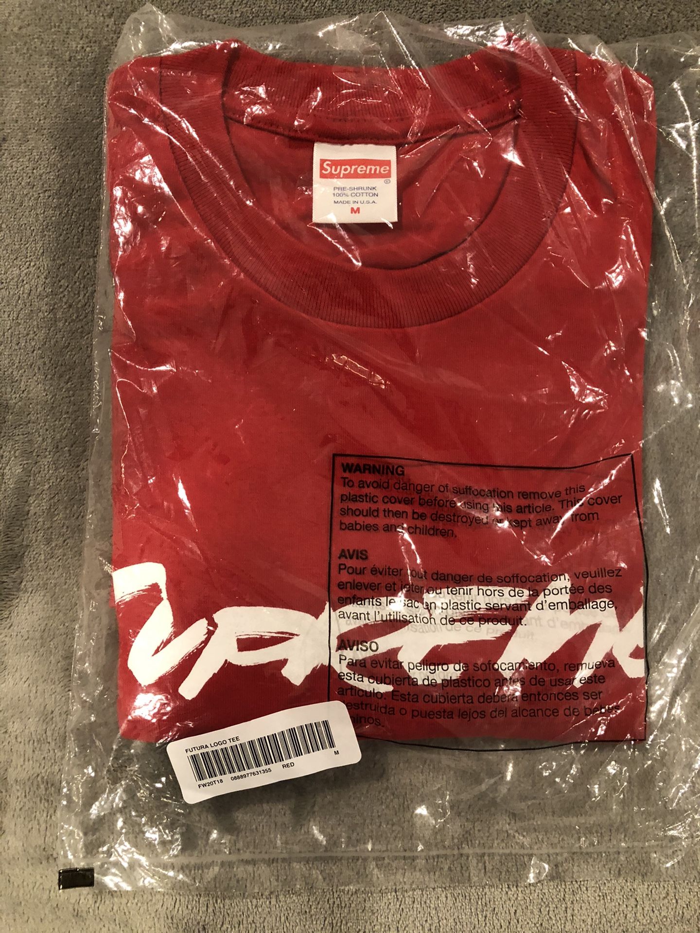 Supreme futura logo tee