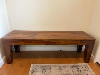 Wood bench