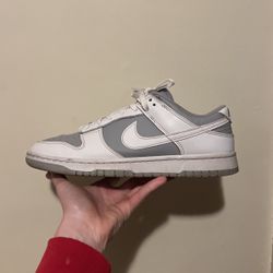 Nike Dunk Grey And White Size 9.5