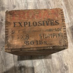 Vintage Dynamite Wooden Crate