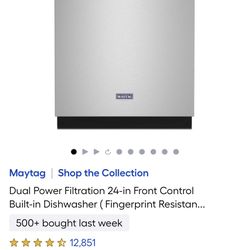 Maytag Dual Power Filtration Dishwasher 
