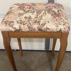 Floral Tall Stool  LIKE NEW