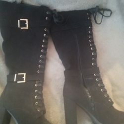 Size 8.5  Knee High Boots 