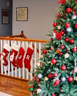 6.5 ft Pre-Lit Artificial Christmas Tree with Storage Bag
