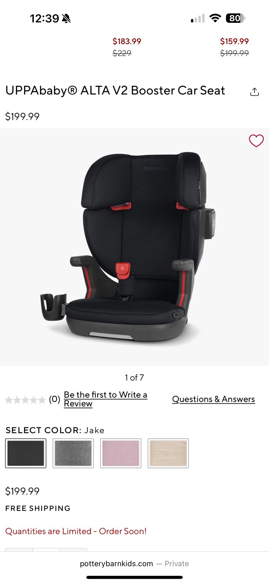 UPPAbaby Booster Car Seat 