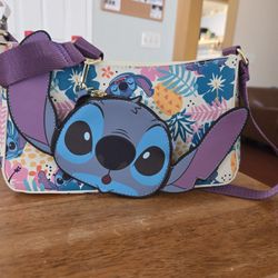 $40 Small Crossbody Stitch Bag With Coin Bag