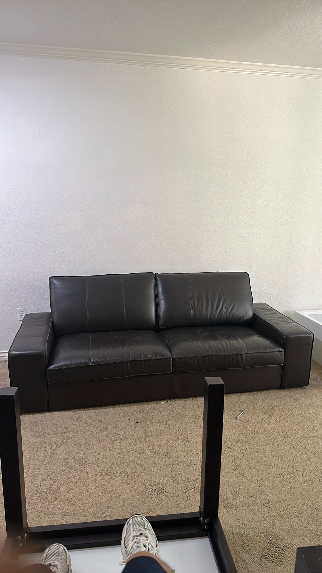 Ikea KIVIK Leather Sofa