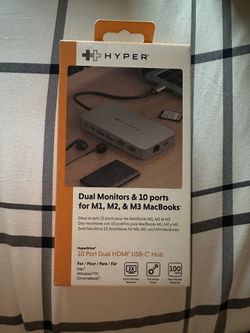 HyperDrive 10-Port Dual HDMI USB-C Hub — Brand New, Sealed