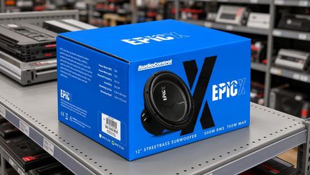 AudioControl Epic Bass Speaker 12" 750 Watt Subwoofer Dual 4-Ohm Voice Coils EPICX 12D4 EPICX12D4