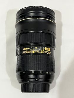 Nikon Lense 24-70mm 2.8 G ED FX Professional, made in Japan.