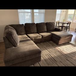 Grey sectional sofa