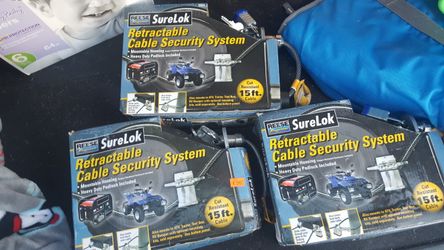 Brand new retractable security cable