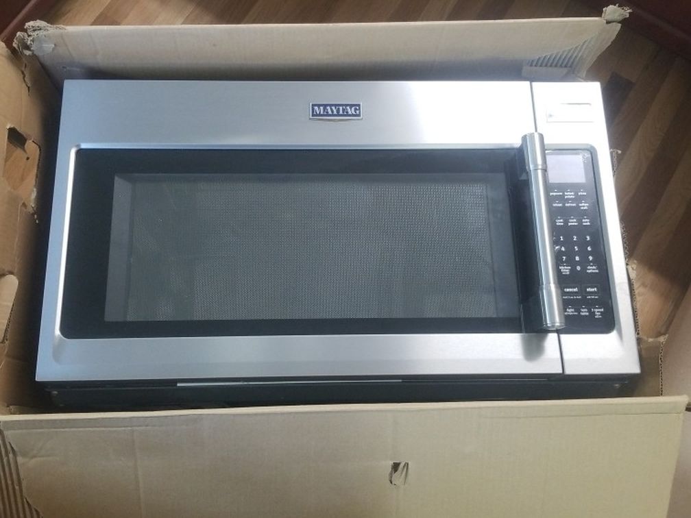 New Microwave Maytag 2.0 Cu. Ft. Stainless steel