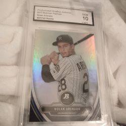 PGA 10 Gem Mint 2013 Bowman Platinum Nolan Arenado Rookie Card 