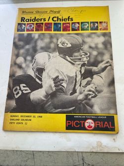 Western Divisional Playoff Pictorial Oakland Raiders vs Chiefs Dec 22 1968