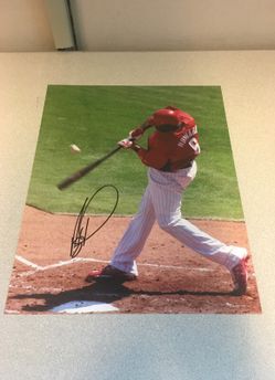 Ryan Howard Autographed 8x10 Photo Phillies MVP