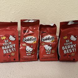 Hello Kitty Goldfish (sold Out) Strawberry Shortcake Flavor