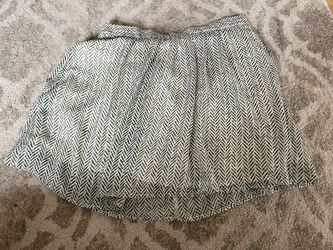 Green And White skirt
