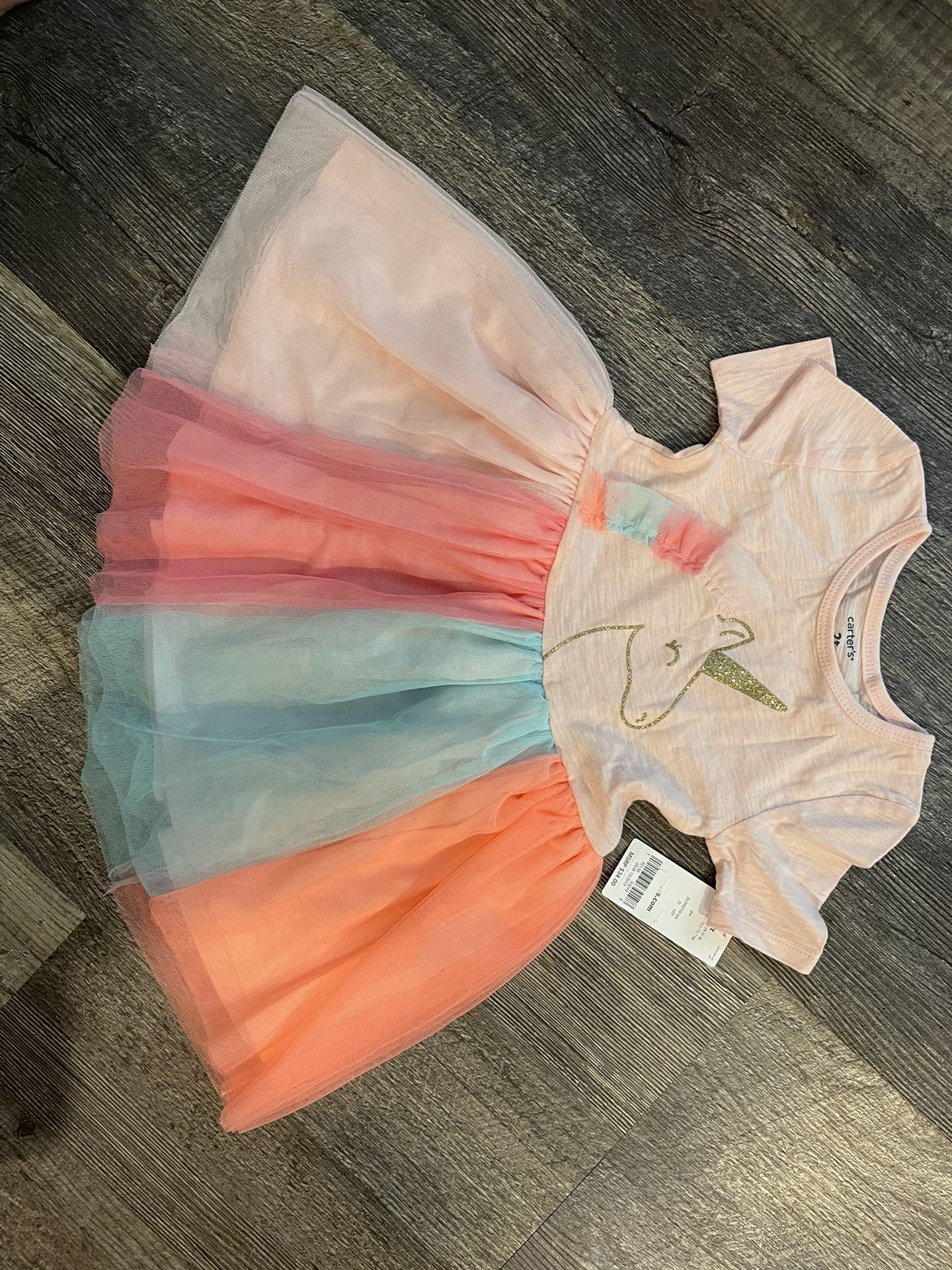 Carter’s Unicorn Colorful Dress Size 2T