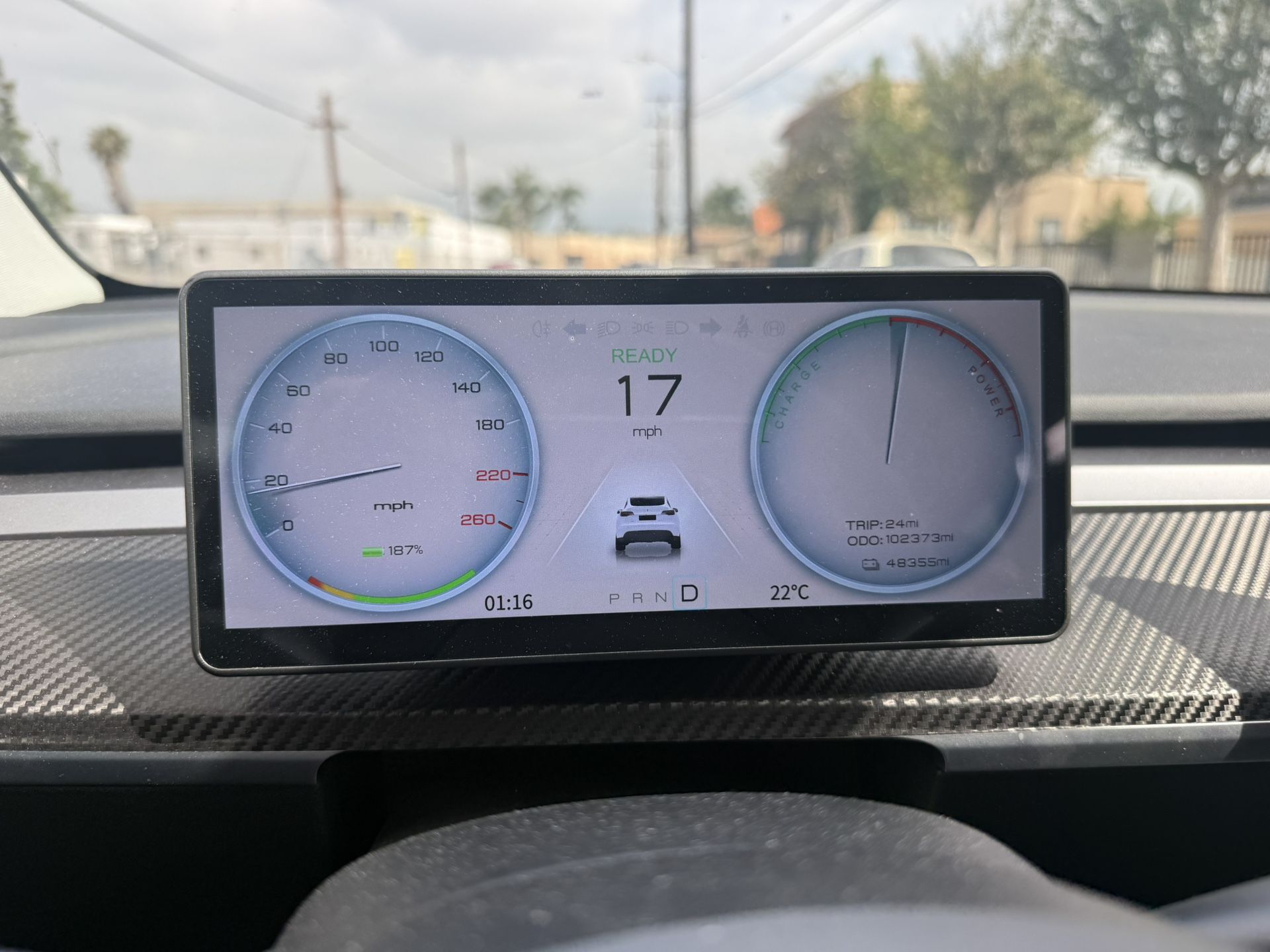 Tesla Model Y 3 Apple CarPlay Android Auto HUD Head Up Display Touchscreen Dash