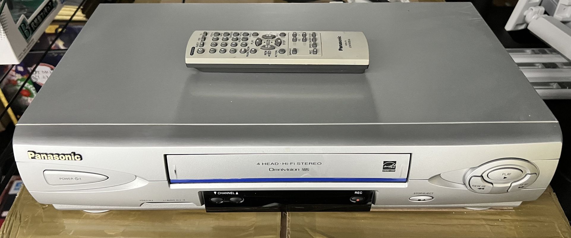 Panasonic PV-V464S Video Cassette Recorder 4 Head Hi-Fi Blue Line Omnivision
