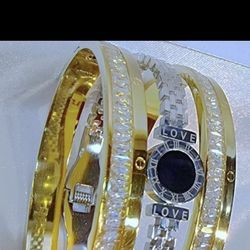 Bracelet Jewellery Set Stainless Steel