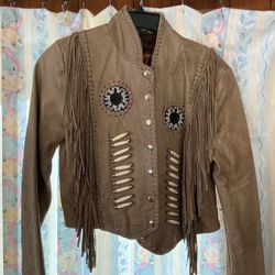 Hot Leathers Ladies Brown Jacket