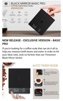 TimeMore Black Mirror Basic Pro Coffee Weighing Platform for Sale in  Downey, CA - OfferUp