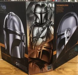Star Wars Black Series Mandalorian Electronic Helmet w/ Box – Lights Up – Hasbro