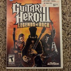 Guitar Hero III: Legends of Rock (Game Only) Nintendo Wii