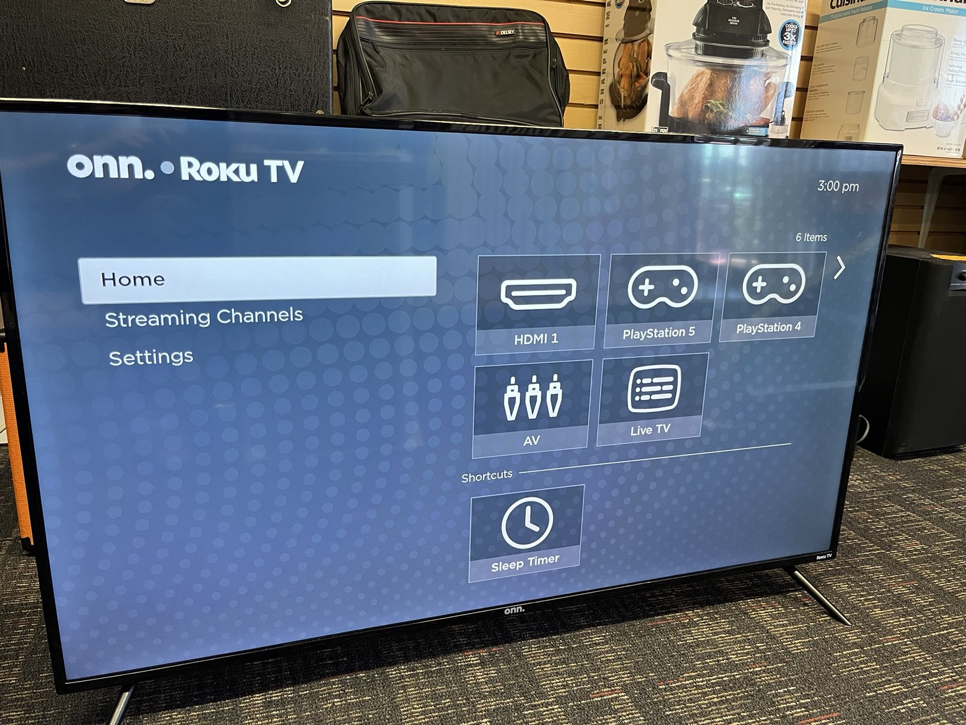 Onn 50” 4K Roku Smart TV