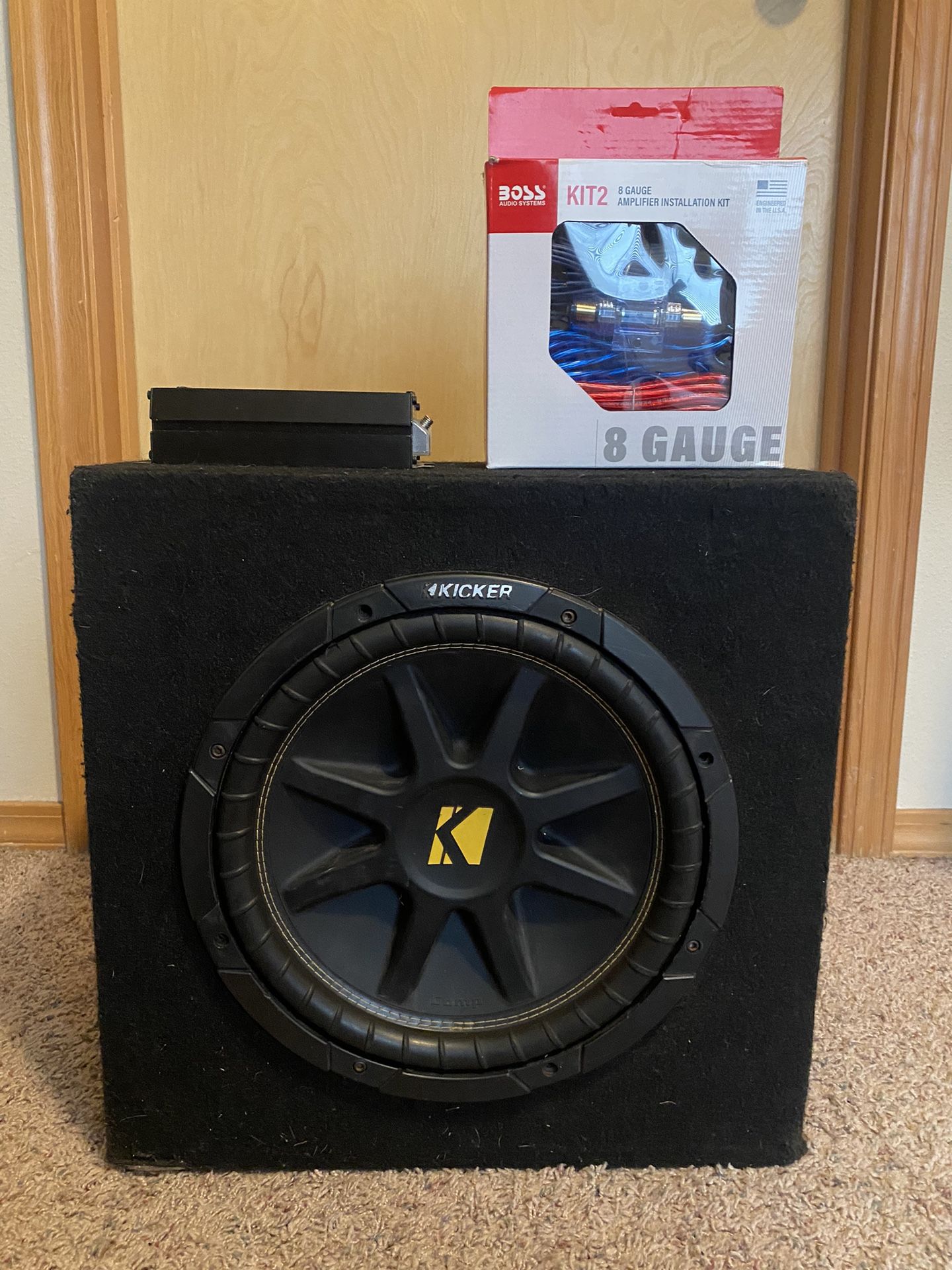 Kicker 12’ Subwoofer w/Amp Kit