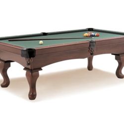 🎱 8ft Slate Pool Table – Complete Setup w/ Cue Set, Light, Accessories – Like New!