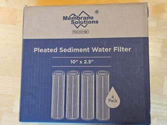 New Membrane Solutions 50 Micron Pleated Sediment Water Filter10"x2.5"